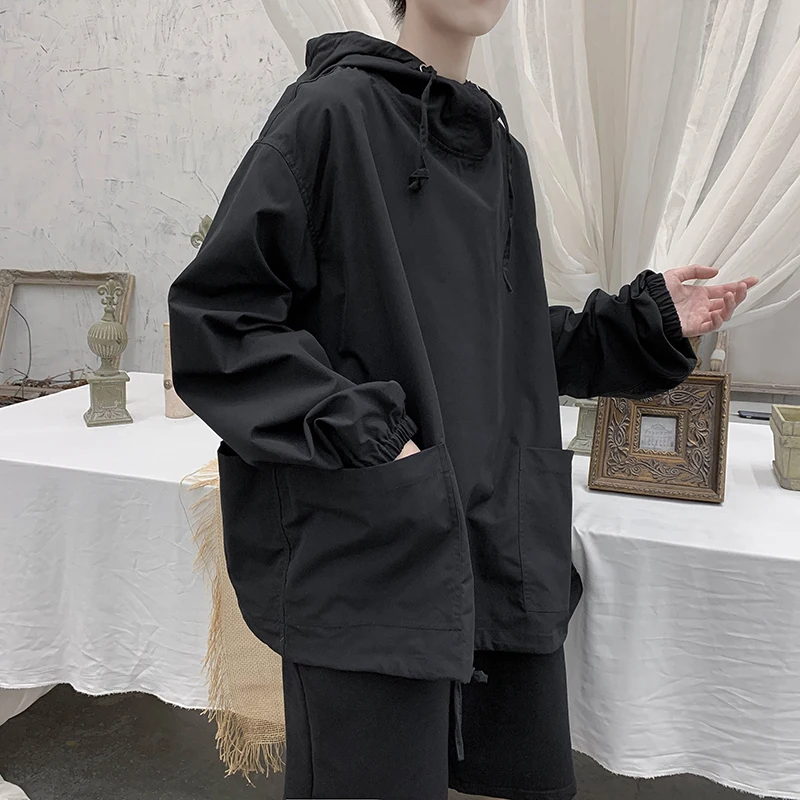 

Hooded sweater men's long-sleeved autumn couple loose pullover jacket