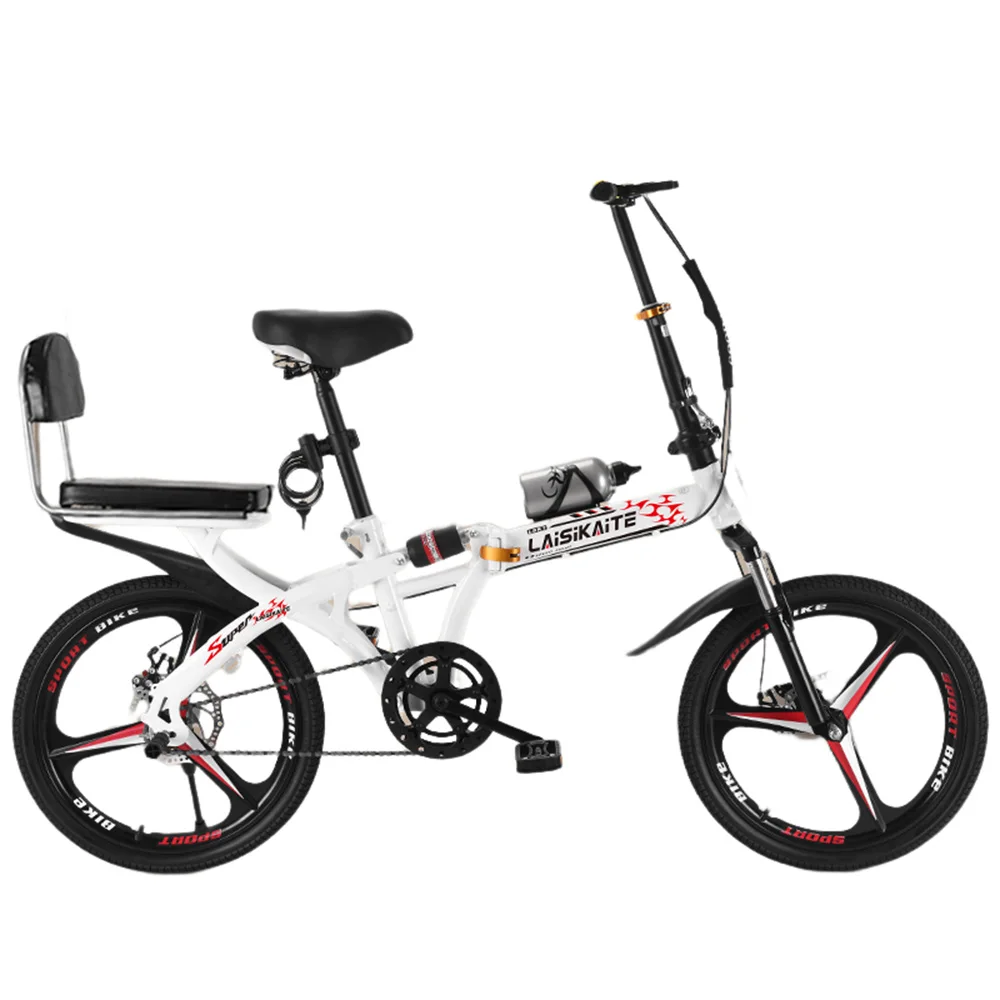 

16/20/22 Inches Bike Folding Bicycle Mechanical Disc Brake Shock Absorption And Buffering Wear Resistant Tire