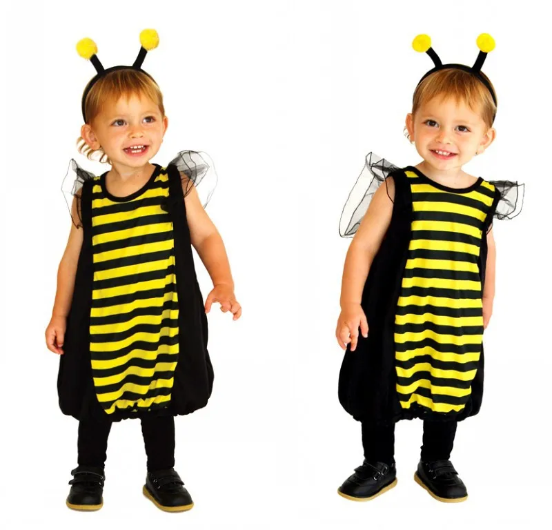 

Toddler Infant Cosplay Insect Honey Bee Costume Sets for Kids Girls Boys Halloween Purim Carnival Fancy Dress Party Stage Show