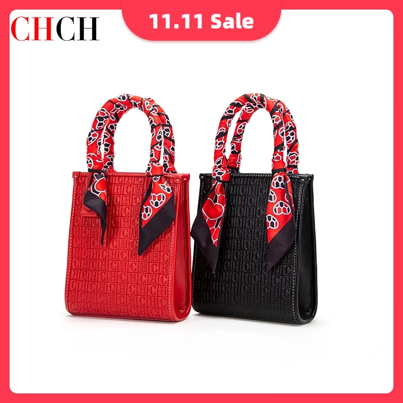 

CHCH Luxury Flap Square Crossbody Bags for Women Cow Leather Solid Color Trendy Chain Handbags Ladies Shoulder Bag