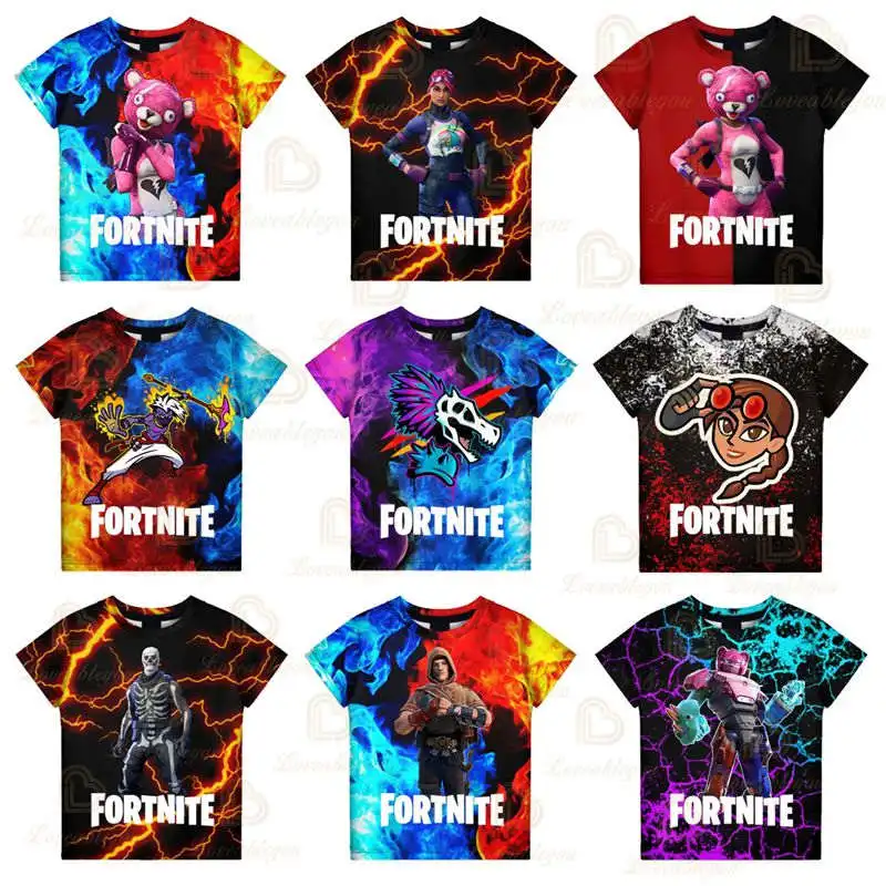 

Battle Fortnite Victory Royale Game 3d Tshirt Boys Girls Tops T-shirt Teen Clothes Shoot Hero Children's Wear Kids T-shirt