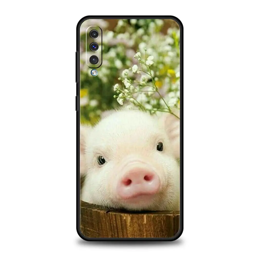 Фото Чехол для телефона «Милая маленькая розовая свинья» для Samsung A54 A52 A24 A14 A50 A70 A10 A40 A20S A20E A06 A12 A22 A34 A42 A32 5G A04s A16 Cover №3