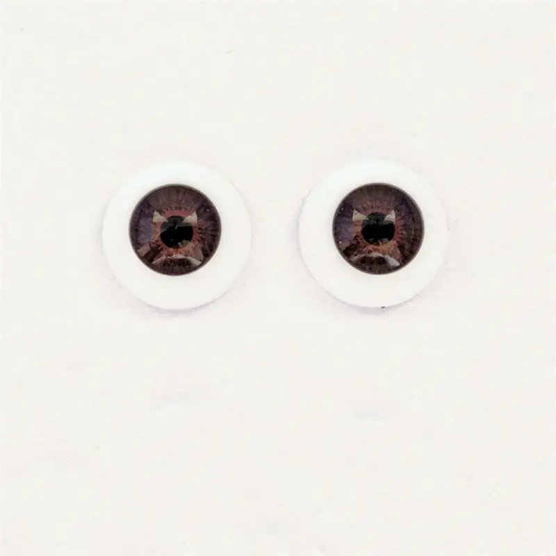 1Pair Doll BJD Eyes For DIY Craft Doll Accessories 3D Eyeballs 14mm Flash Color Eyes for Doll Suitable for 60cm Dolls images - 6