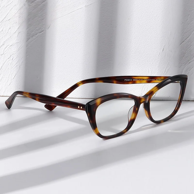F · DRACON новая оправа для очков кошачий глаз Женская чтения модная оптическая PS8814