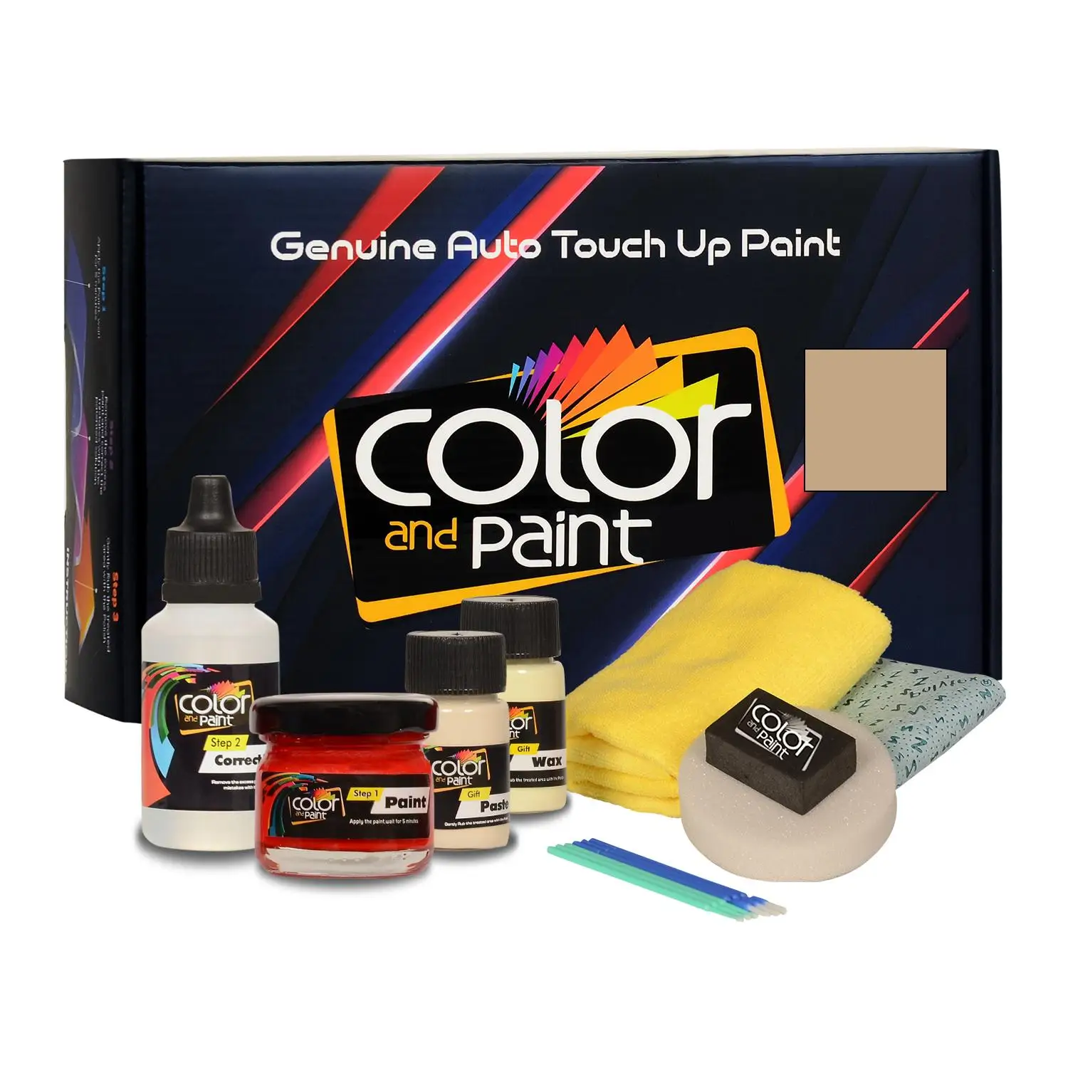 

Color and Paint compatible with Porsche Automotive Touch Up Paint - GOLD MET - Z55 - Basic Care