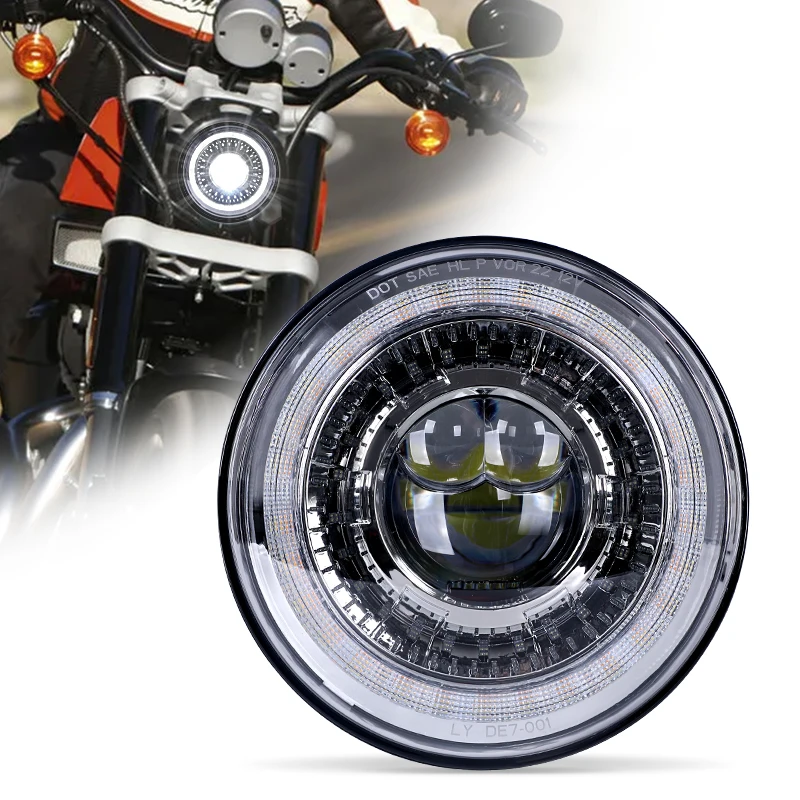 

Motorcycle 7inch LED Headlight DRL for Kawasaki Vulcan VN 500 750 800 900 1600 1700 1500 for 93-08 Ducati Monster 1000 600
