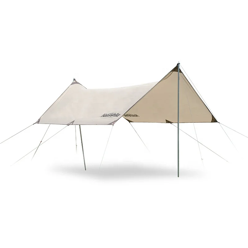 

Girder Shelter Sun Shade Rain Fly Awning Camping Tarp With Tent Pole Beach Tent Sun Shelter