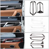 carbon fiber style car inner door handle frame decoration cover door knob trim for bmw x3 f25 x4 f26 2011 2017 accessories