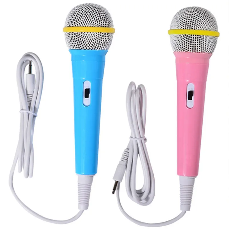 

1pc Musical Instrument Wired Microphone Toy Karaoke Singing Kid Funny Gift Music Toy Microphone Toy Kids Children Christmas Gift