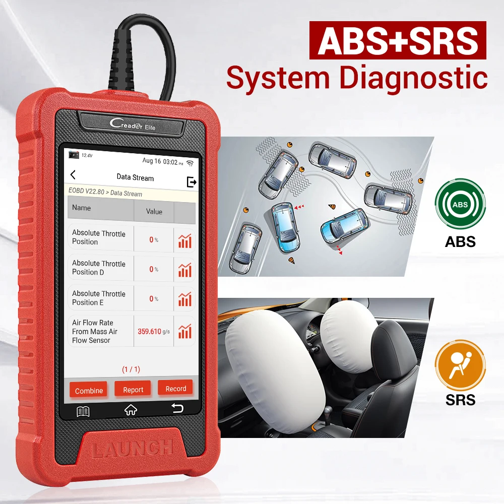 2022 Newest LAUNCH X431 CRE205 OBD2 Car Diagnostic Tool Engine ABS SRS Airbag Auto Scanner with 5 Reset Service Wifi Free Update |