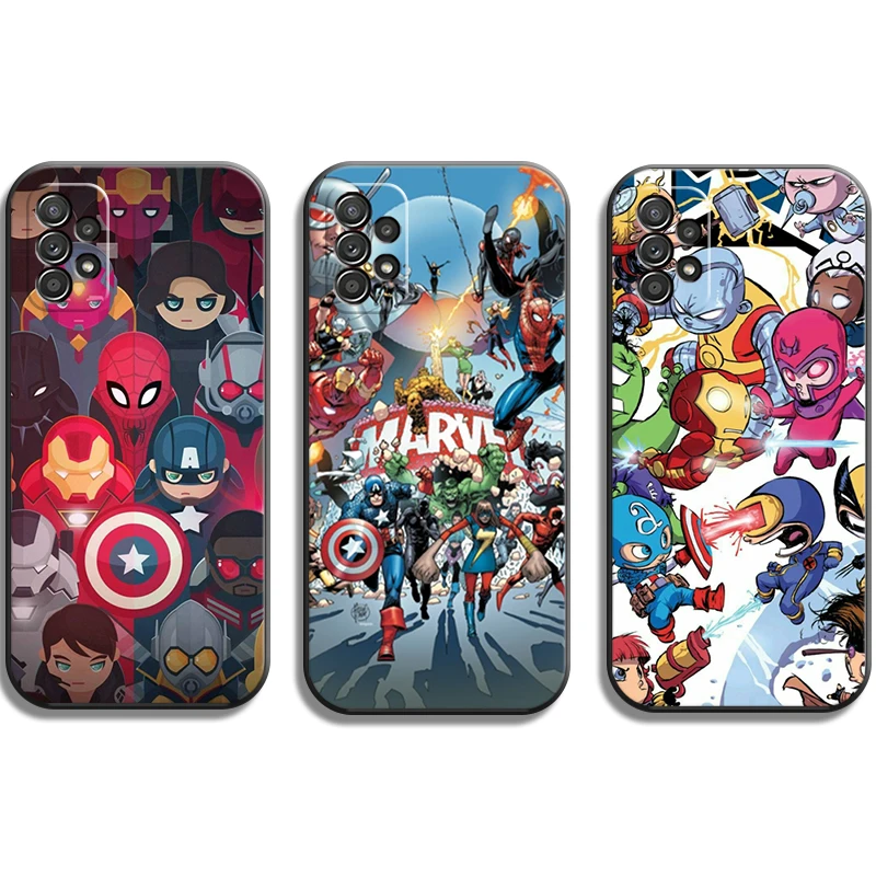 

Marvel Comics Logo Phone Cases For Samsung Galaxy A51 4G A51 5G A71 4G A71 5G A52 4G A52 5G A72 4G A72 5G Cases Soft TPU Funda