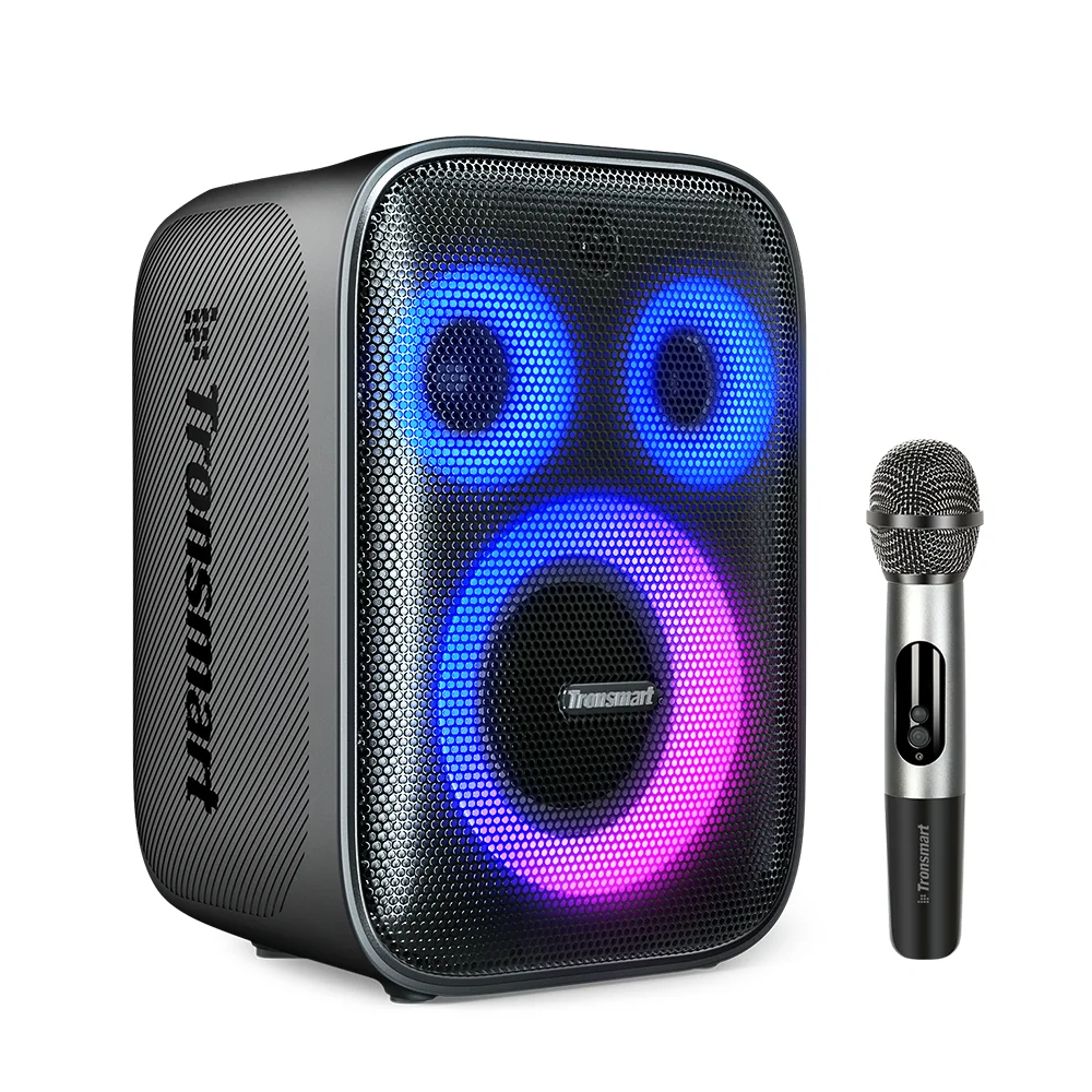 Rgb Stereo Wireless Speakers 120w Karaoke Speaker With Microphone 15000mah Colorful Outdoor