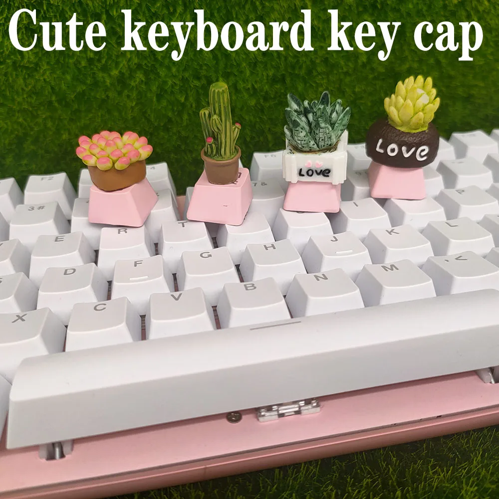 

Handmade Transparent DIY Mechanical Keyboard Keycaps Personality Translucent ESC Backlit Keycap R4 Height MX Switch Cute Key Cap