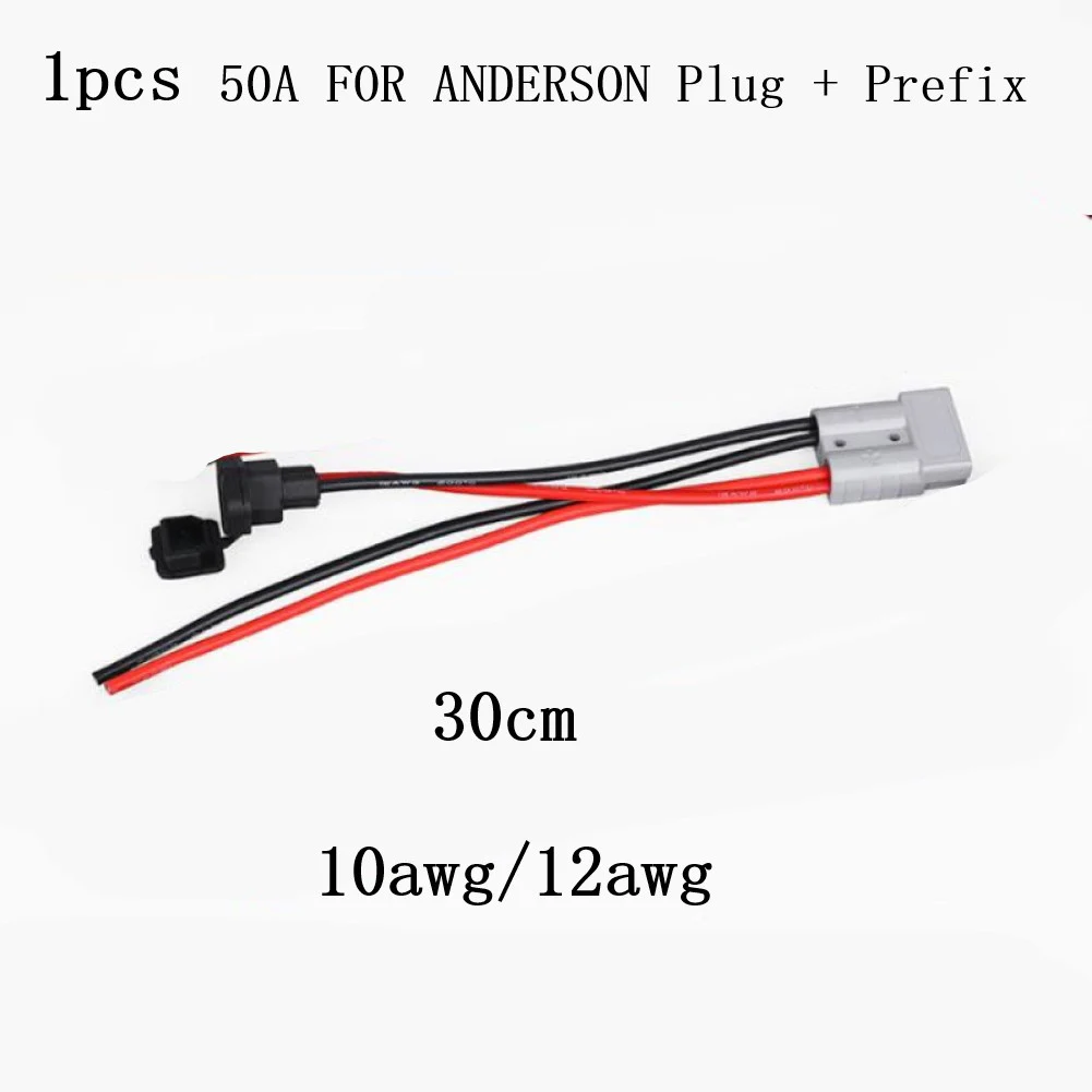 Разъем 50 А для подъемников вилочных погрузчиков Anderson, зарядный разъем с проводом 10awg/12awg, 2-жильная изоляция, защита от лада