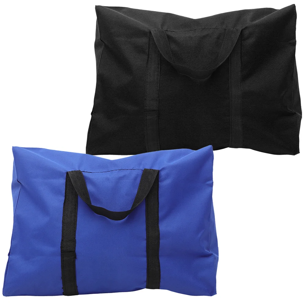

2 Pcs Comforter Storage Bag Clothes Carrying Quilt Moving Bags Handles Large Packing Pouch Empty Luggage