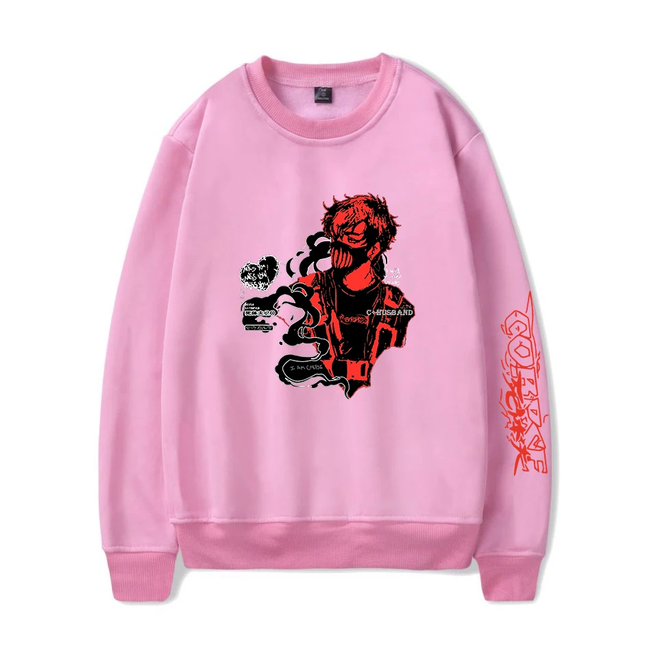 Мужской/женский свитшот с длинным рукавом круглым вырезом |