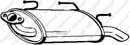 Глушитель Задняя Часть Nissan Almera Ii (N16) 1.5 (Qg15de) 00- / 1.8 (Qg18de) Bosal арт. 145-611 | Автомобили и