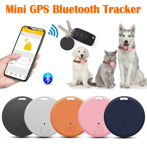 Мини GPS Bluetooth 5,0 трекер круглый анти-потерянный прибор устройство слежения домашняя собака детская сумка кошелек отслеживание умный искатель локатор