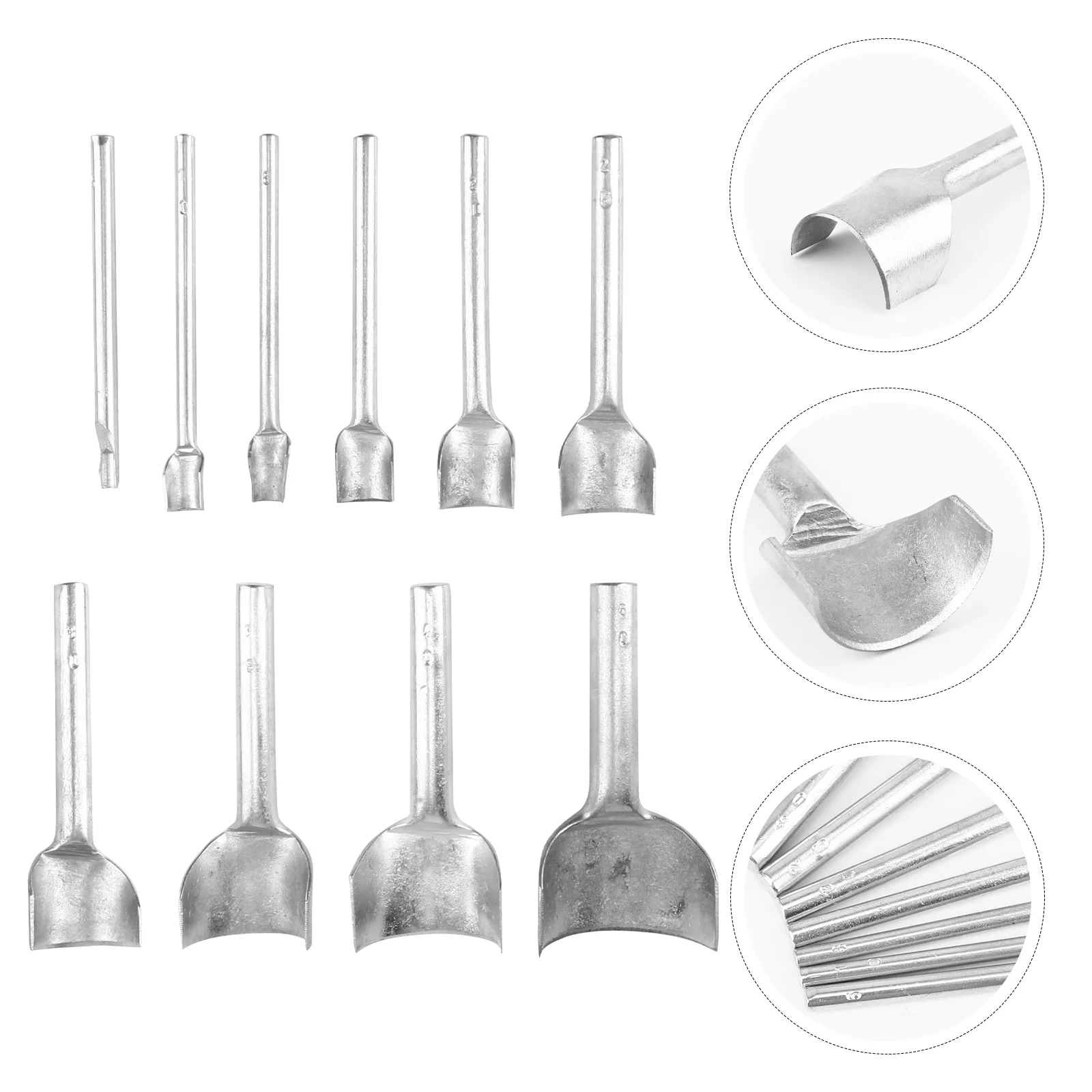 

10pcs Craft Tools- Round Punch Set for Crafting Strap Belt DIY Craft Handwork Project
