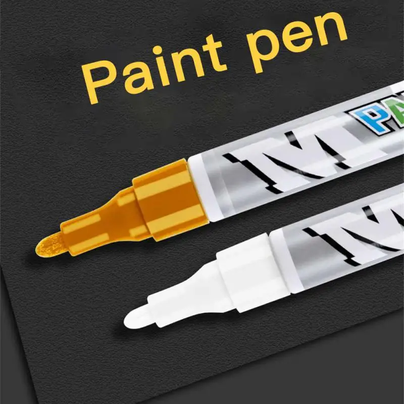 

1PC Waterproof Car Paint Pen Care Car Wheel Tire Oily Mark Pen Auto Rubber Tyre Tread Metal Permanent Paint Marker Paint Pen