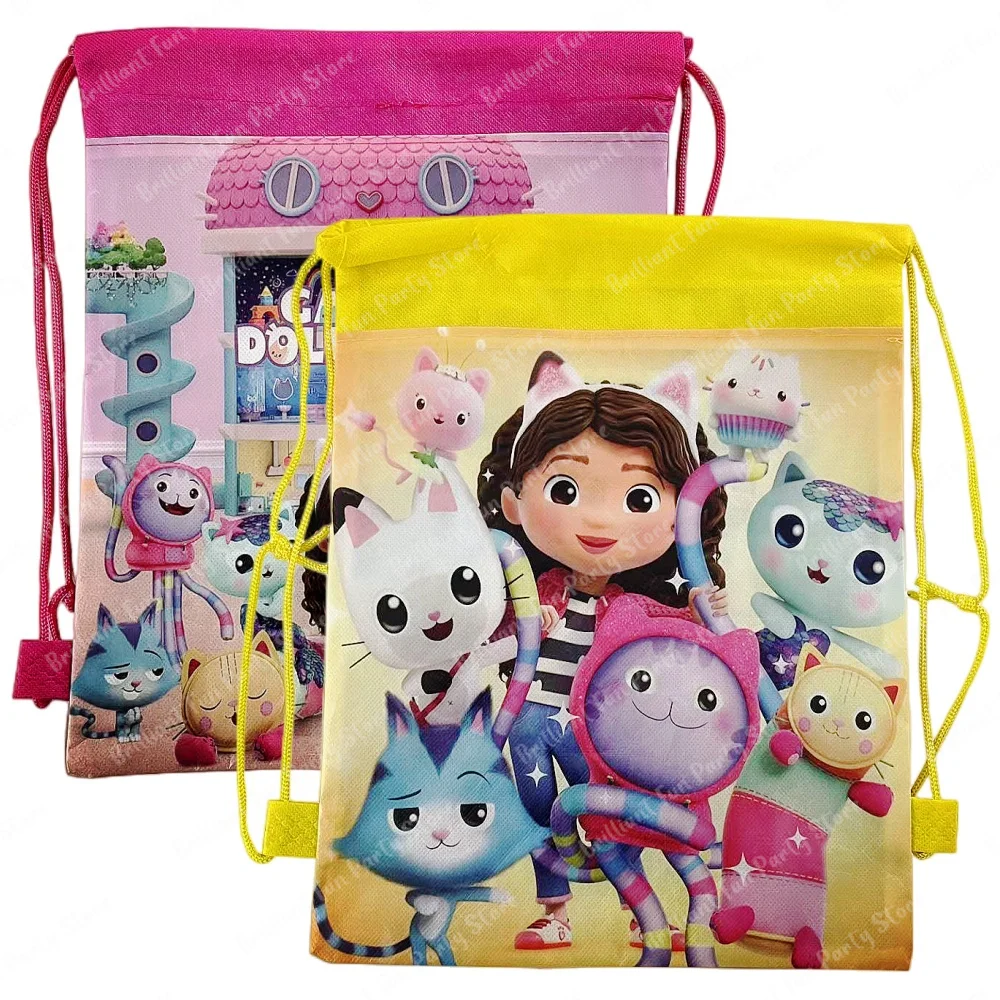 Новый мультяшный кукольный домик Габби сумка на шнурке подарочная для девочек