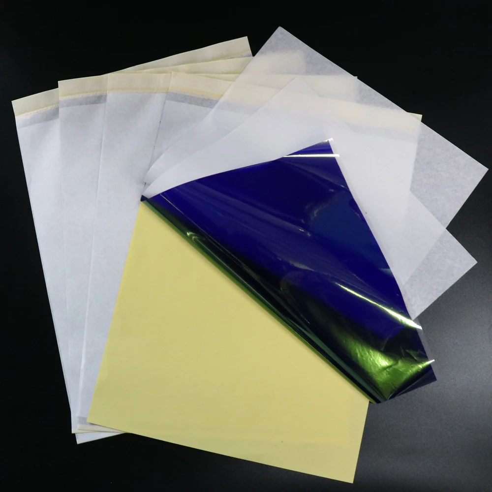 10/25/50 Листов Четырехслойная Бумага Для Татуировок Временный Трафарет Боди-арта