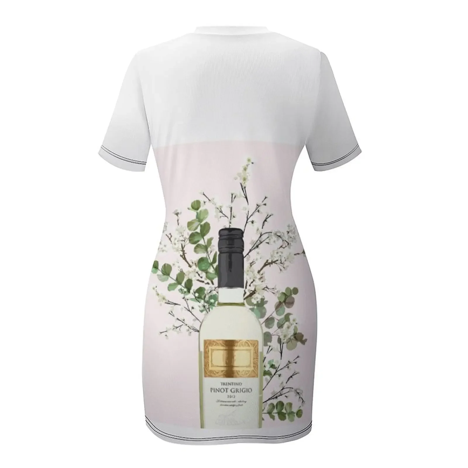 Фото Платье с короткими рукавами Pinot Grigio Artwork, летняя одежда для женщин, вечерние платья, женское роскошное платье, летнее платье на каждый день №5