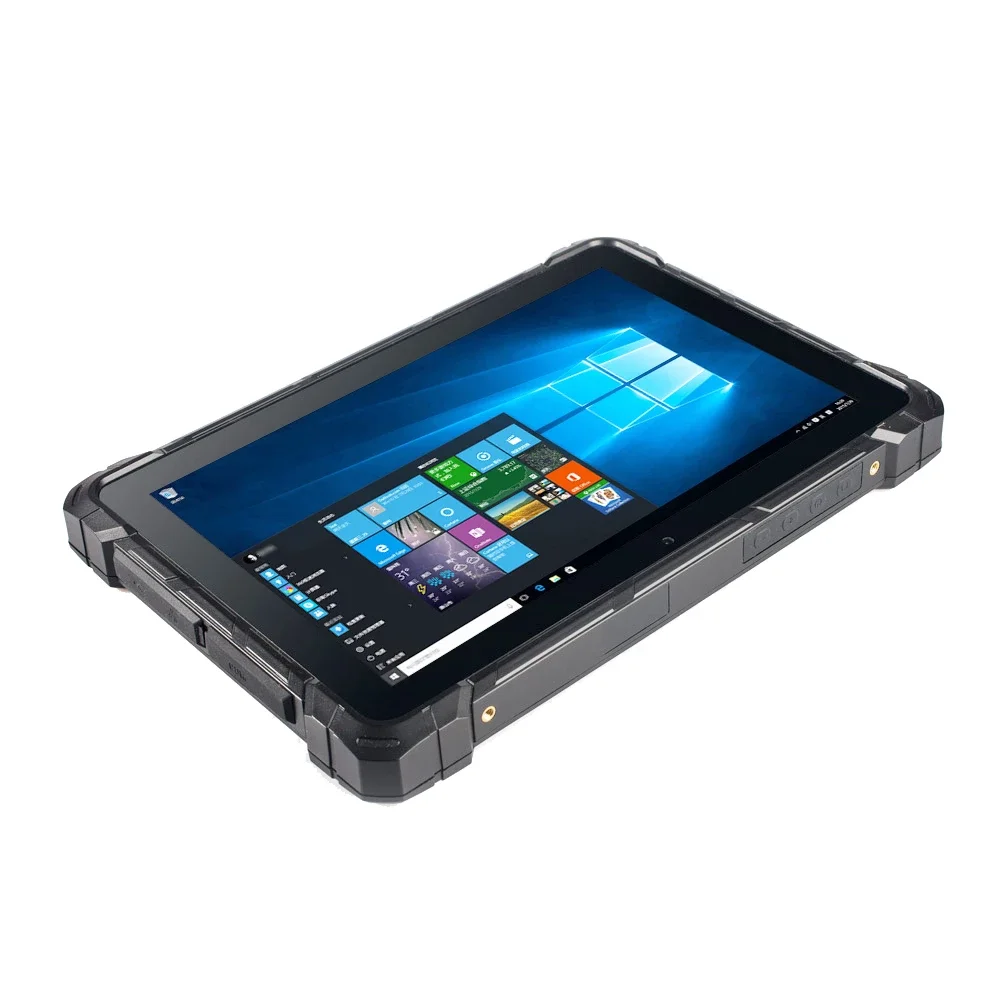 10.1'' Rugged Tablets PC Windows 10 OS with 4G GPS 1D/2D Barcode Scanner DB9 RS232 RJ45 Port Industrial Computers Scanner