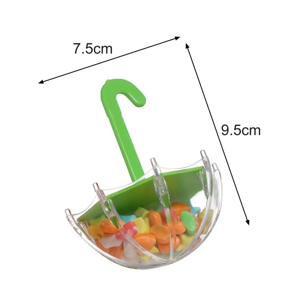 

12Pcs Eco-friendly Plastic Fillable Umbrellas Candy Box Candy Jar Wide Application Eye-catching