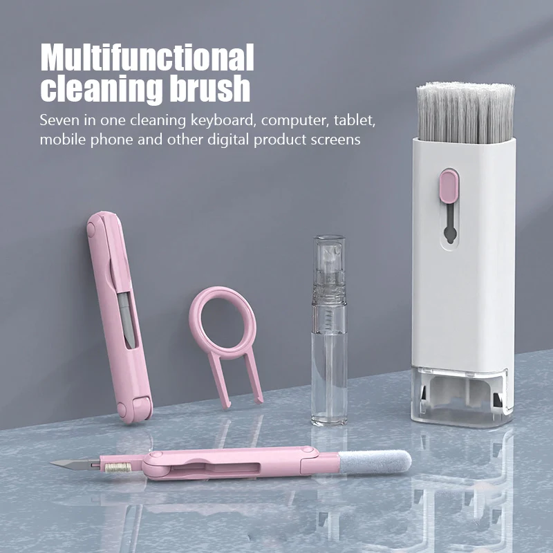 Набор для чистки клавиатуры 7 в 1 щетка наушников гарнитуры телефона