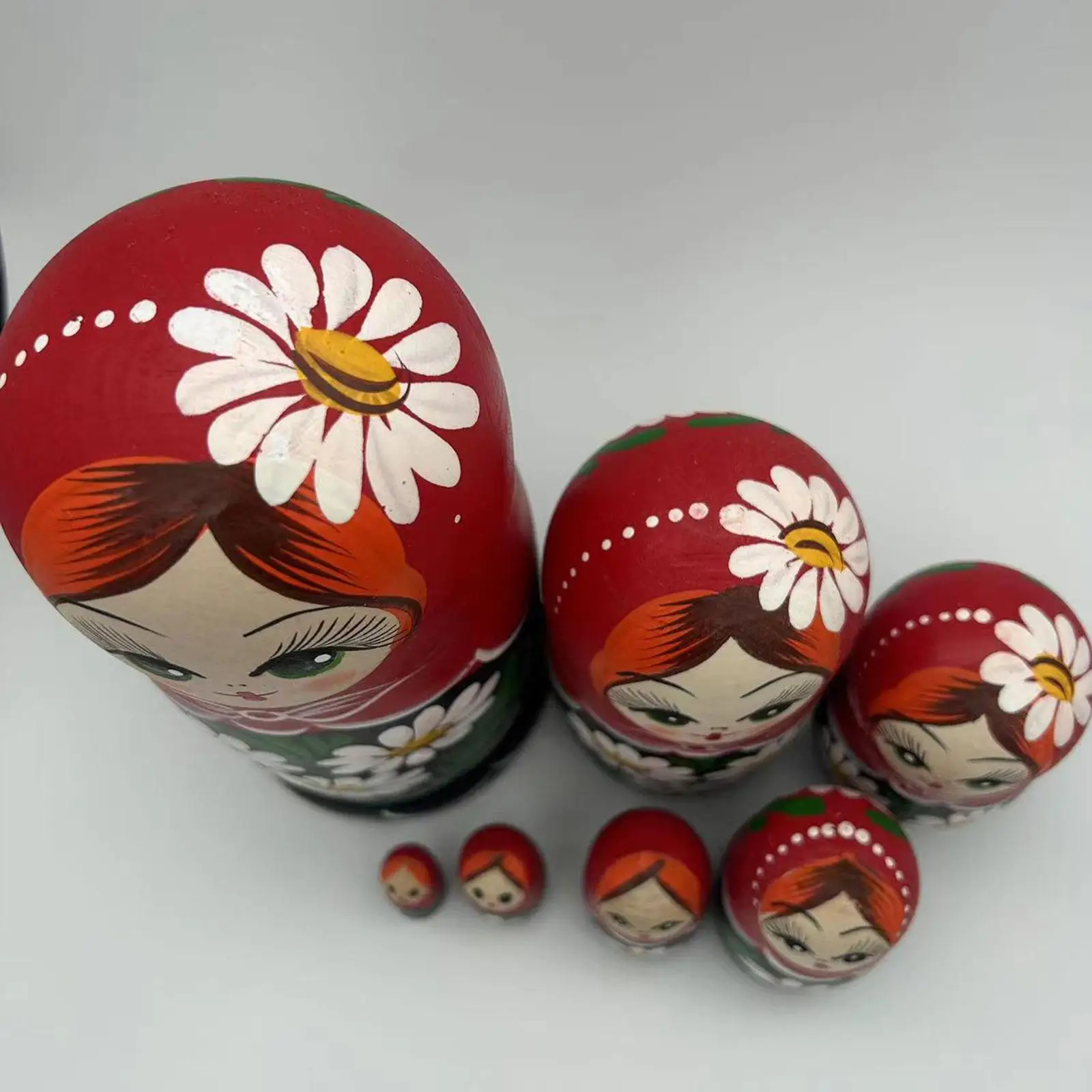 

Handmade Russian Matryoshka Doll Nesting Doll Crafts Home Decoration Girl Doll Kids Toy Gifts Wooden Stacking Doll