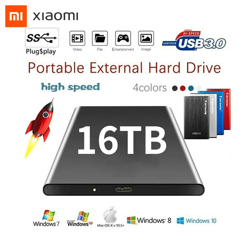 

Xiaomi SSD 100% Original External 2.5 inch Mobile Hard Drive Portable 2TB 4TB 8TB 16TB USB3.0 Computer Laptop Hard Drive