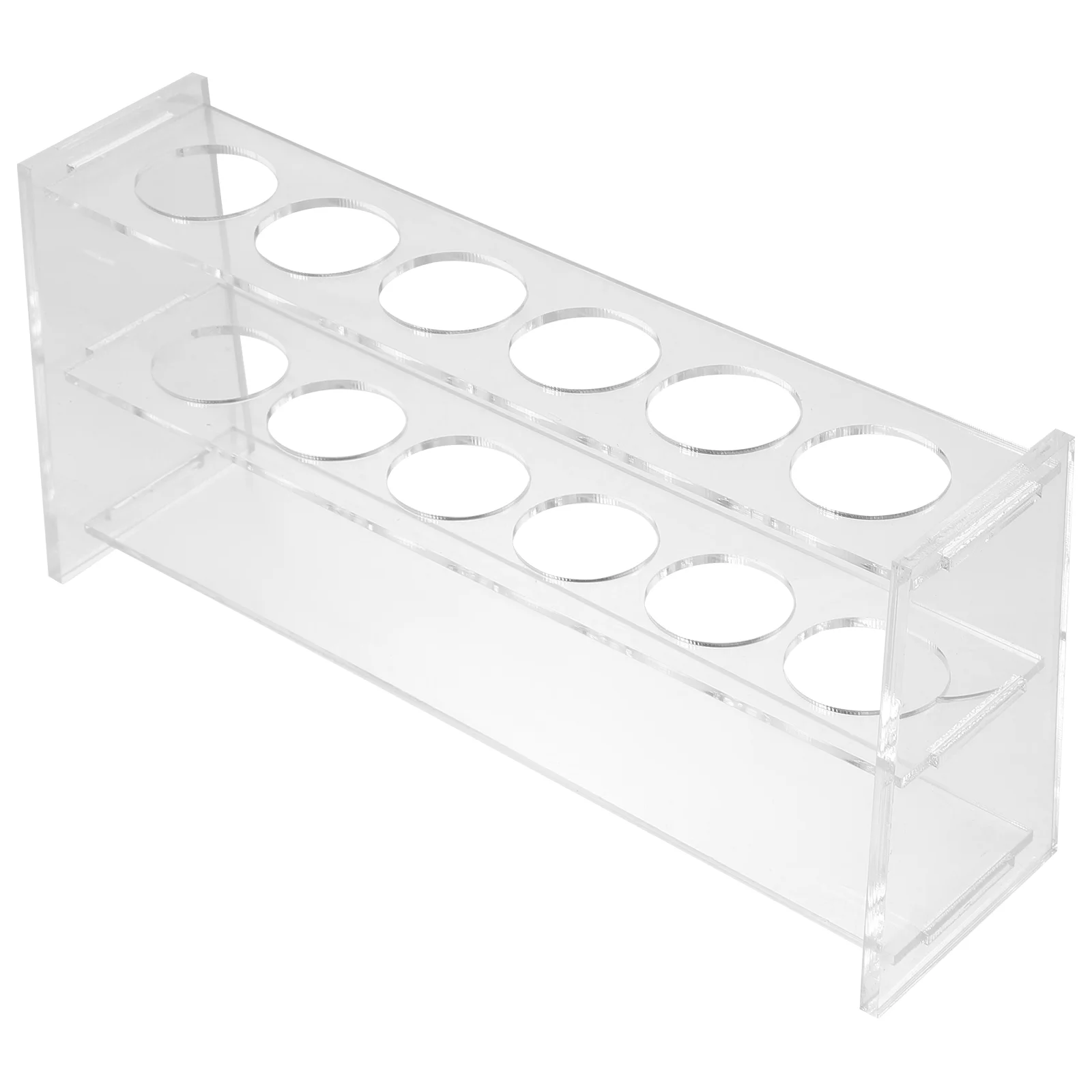 

Colorimetric Tube Rack Laboratory Test Container Centrifuge Holder Round Hole Clear Stand 2 Tier Serving Tray