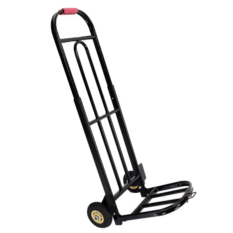 Folding Luggage Cart Hand-pulled Portable Pull-cargo Heavy King Grocery Shopping Small Pull  Home  Trailer Handling