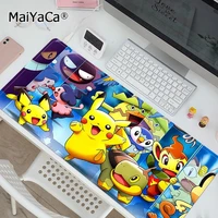 bandai pokemon pikachu ins tide large thickened mouse pad oversized gaming keyboard notebook table mat for pc gamer mousemat