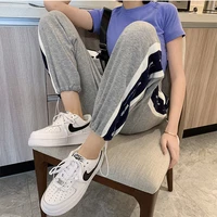 spring and autumn thin korean version loose and thin leggings sweatpants casual harem pants ins tide