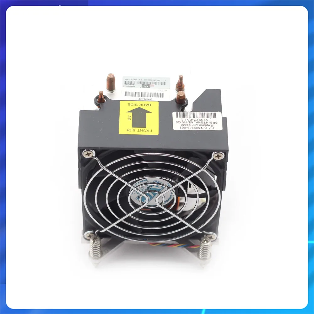 Original 509969-001 576927-001 FOR HP ML110 G6 ML110G6 Server Radiator CPU Heatsink Fan Radiator CPU Cooling Heat Sink Fan