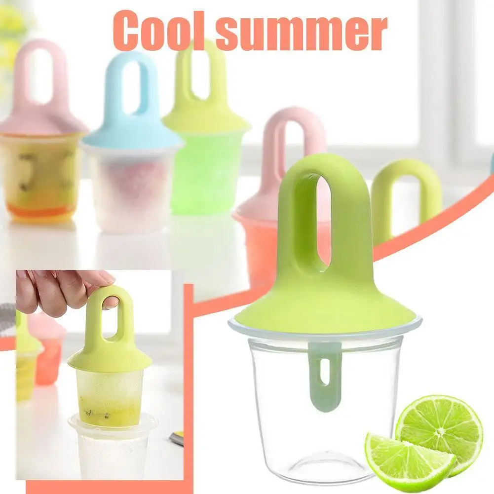 

New Silicone Mini Ice Pops Mold Ice Cream Ball Lolly Maker Popsicle Molds Baby DIY Food Kitchen Tool Fruit Shake Ice Cream Mould