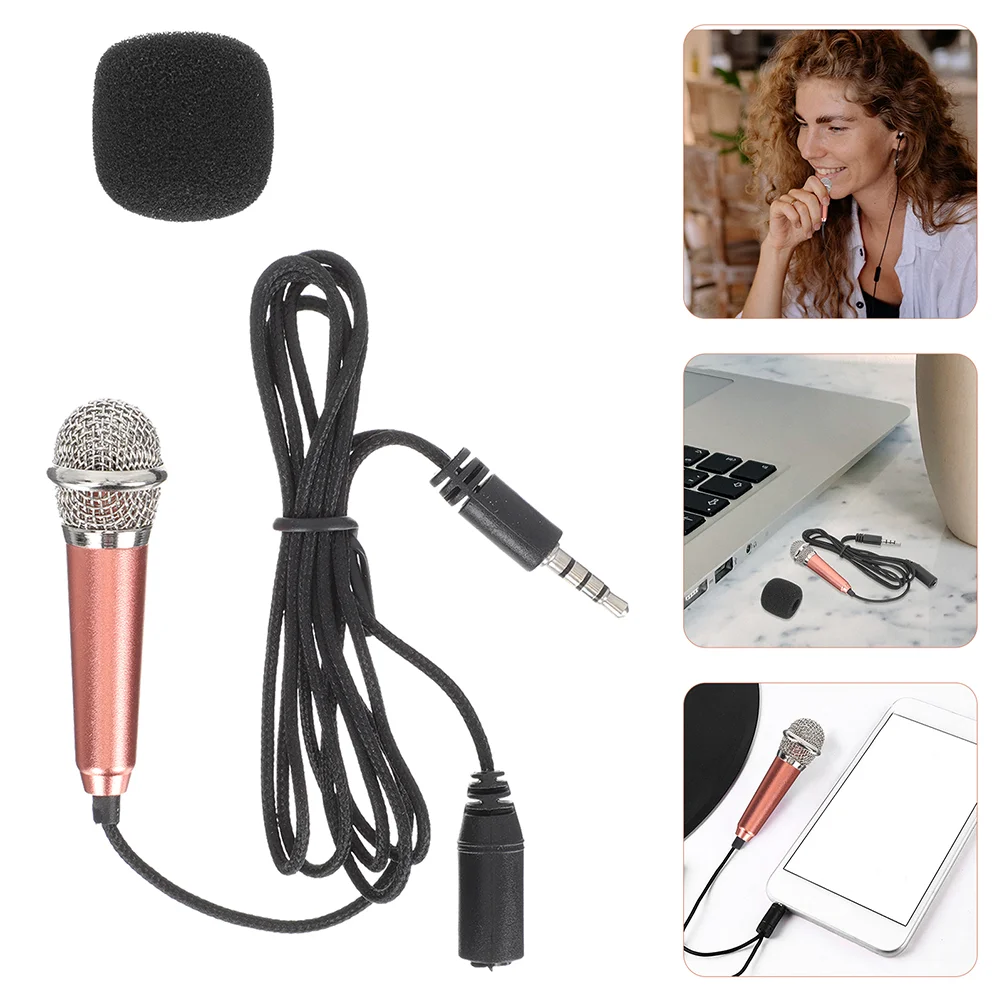 

Microphone Mic Phonerecording Miniature Singing Portable Small Mini Laptop Pc Karaoke Handheld Podcastvoice Cellphone Cell Wired