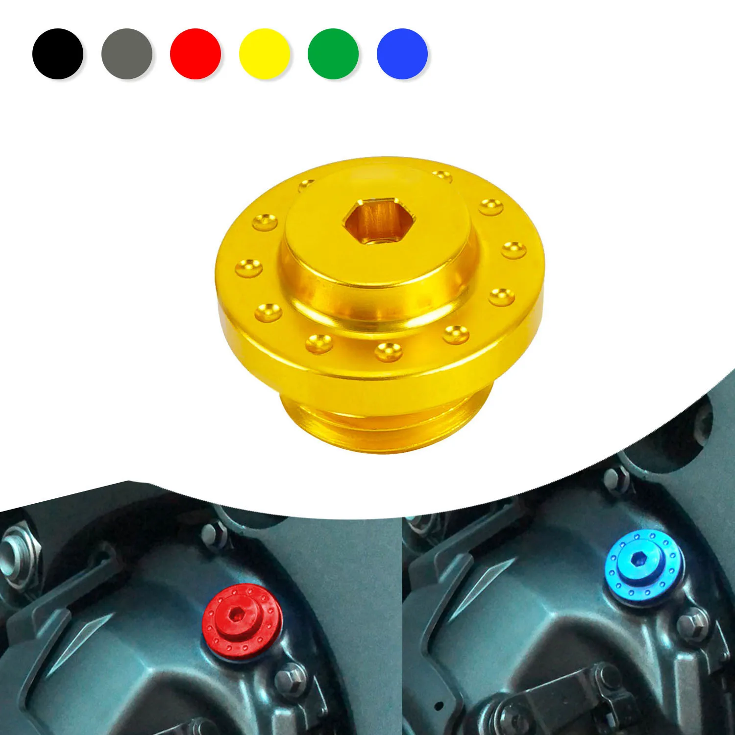 

Motorcycle Accessories Moto Engine Oil Filler Cap Universal M20*2.5 For Ducati Monster 696 796 797 821 937 1100EVO 1200 1200S