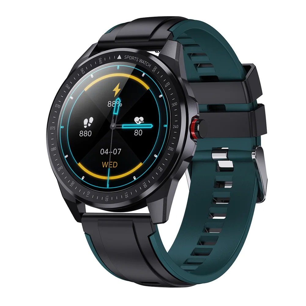 

30m Deep IP68 Waterproof 60 Days Standby Time Super Slim Metal Body Smart Watch Heart Rate Blood Pressure Music Smartwatch Men