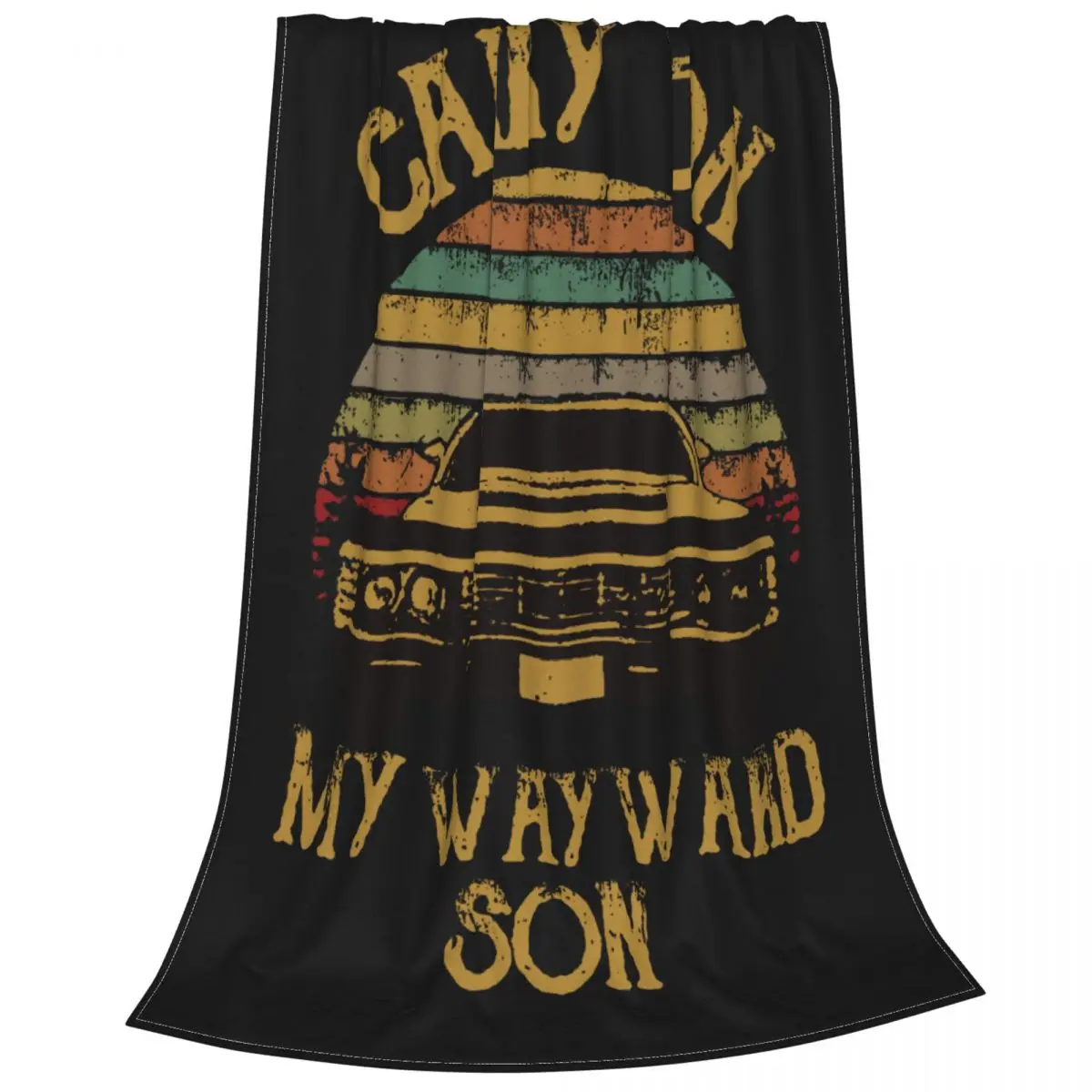 

Supernatural Vintage Blanket Carry On My Wayward Son Dark Heather Flannel Awesome Breathable Throw Blankets for Home All Season