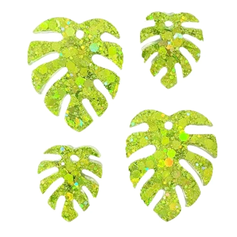 Подвесные серьги-подвески украшение Monstera Deliciosa нерегулярная силиконовая форма