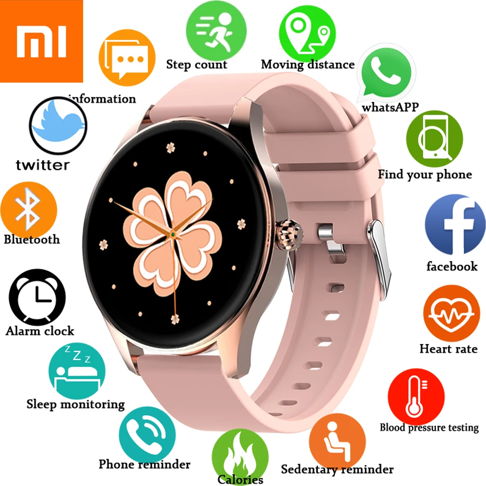 Новинка, Смарт-часы Xiaomi с Bluetooth-вызовом для женщин 2023, спортивный браслет, водонепроницаемые часы на заказ, мужские Смарт-часы для IOS и Android