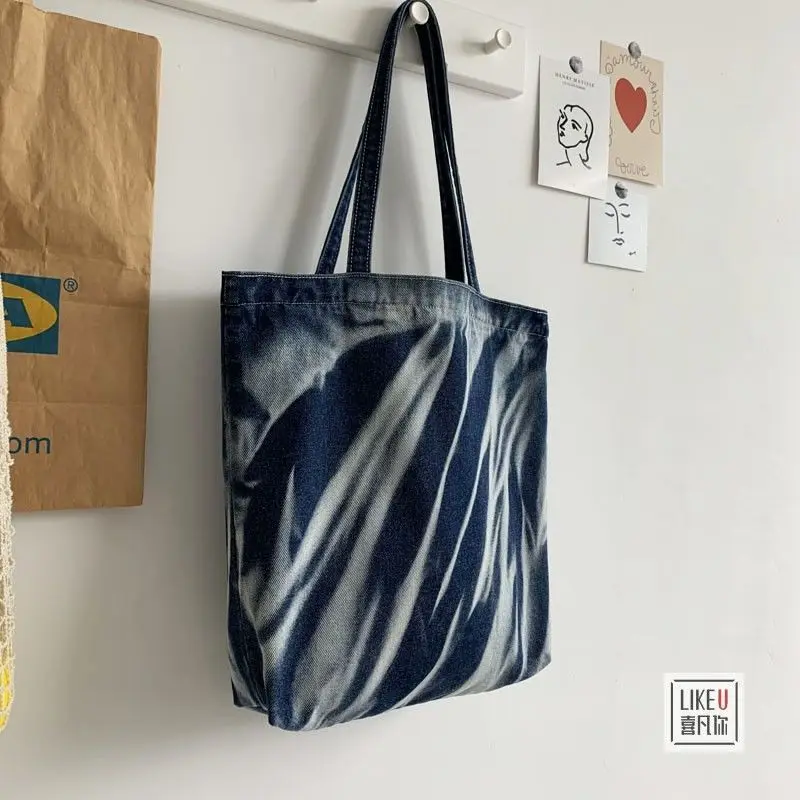 

Classic Fashion Vintage Denim Bag Bags Women's Handbags Purses Women Shoulder Bags Shopping Bag free shipping