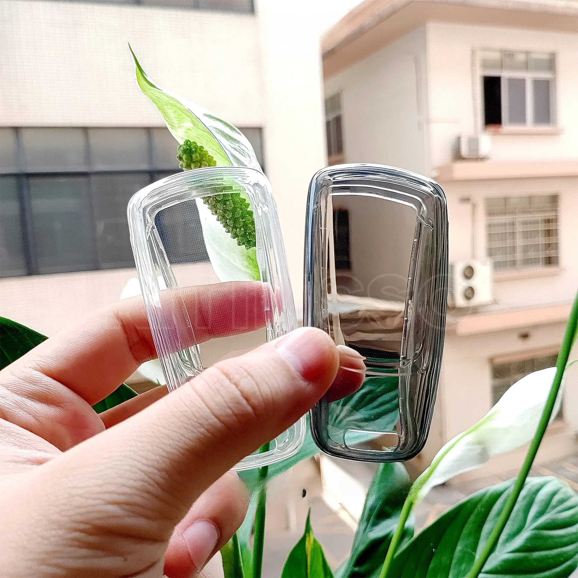 Прозрачный Чехол Для Автомобильного Ключа Из ТПУ Audi A4 B9 A5 A6 8S 8W Q5 Q7 4M S5 S7 TT