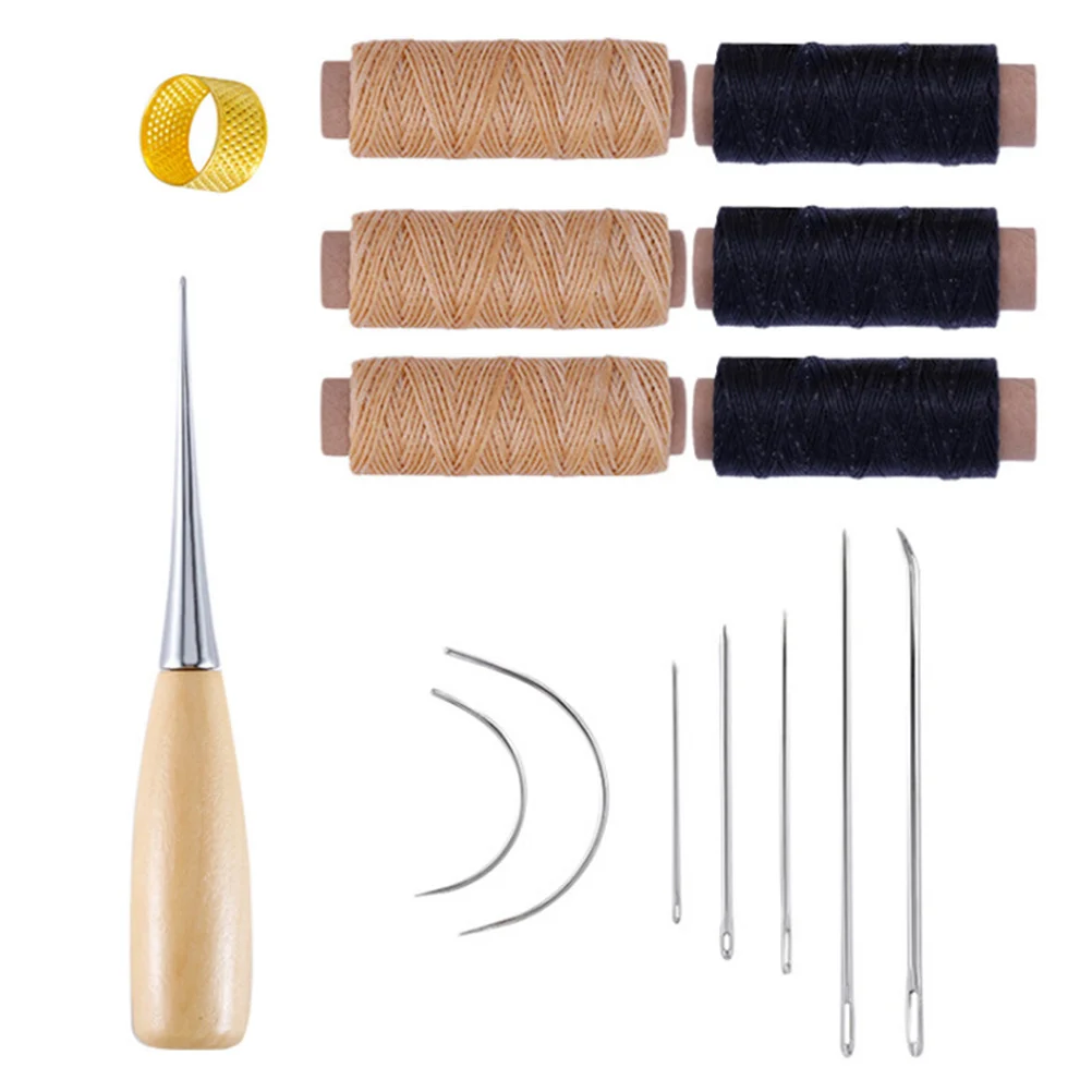 

Sewing Stitching Tools Kit Craft Diy Tool Supplies Workingset Thread Stamping Hand Kits Chisel Thimble Punch Repair Starter