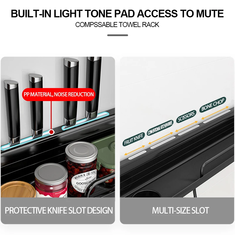 Стеллаж для кухонного хранения без отверстий настенный стеллаж приправ