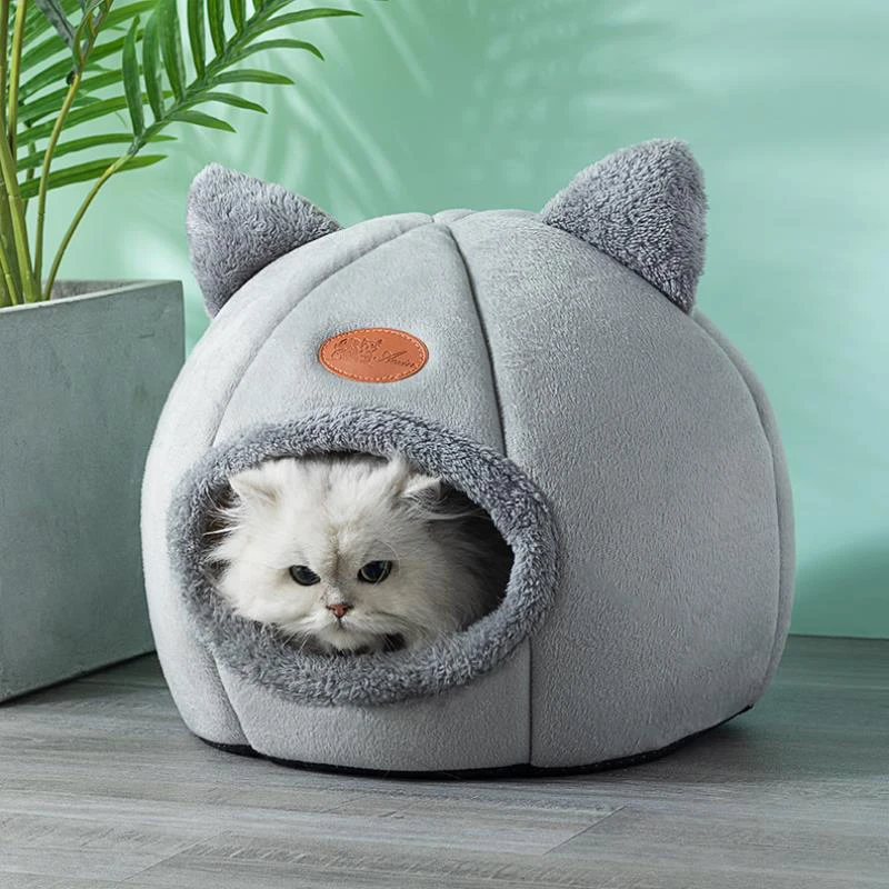 

New Deep sleep comfort in winter cat bed little mat basket small dog house products pets tent cozy cave beds Indoor cama gato
