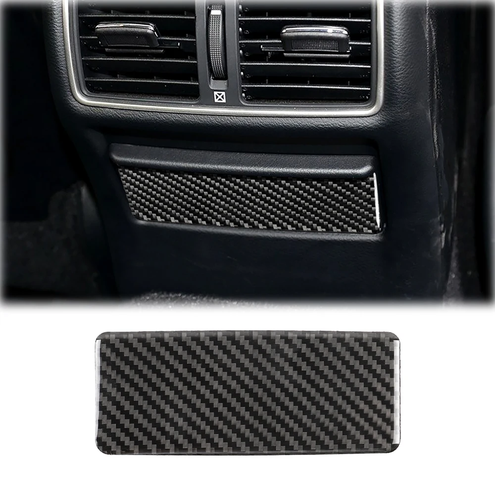 

Back Seat Cigar Ashtray Panel Decoration Cover Trim Sticker for Infiniti Q50 2014-2020 Car Interior Accessories Carbon Fiber